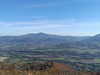 Výhled z vrcholku Skalka na Lysou horu BESKYDY :Skalka-Ondřejník
