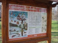 naučná tabule u krmítka ve Smetanových sadech